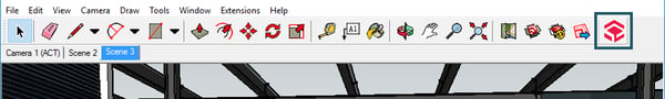 Yulio Plugin on SketchUp toolbar