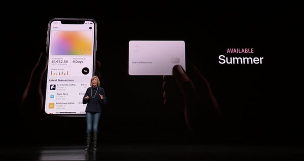 Apple’s March event announcing the Apple Card