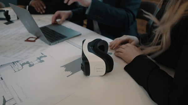 Make presenting with VR accessible by removing the straps off of the VR headset