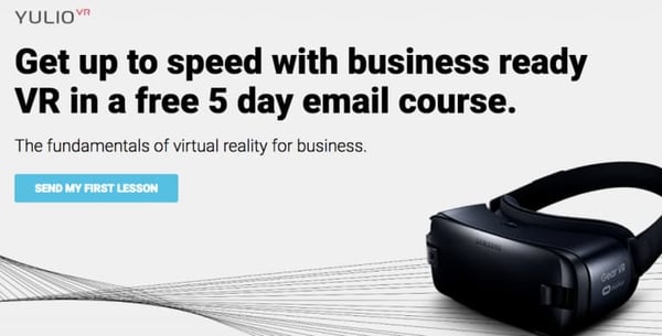 yulio vr course sign up page