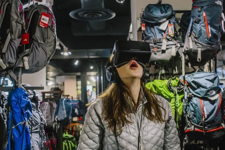 In-Store VR content experiences from The North Face. Courtesy Rubikloud.