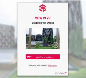 Urban rooftop garden VR project
