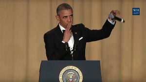 Barack Obama shows his confidence while concluding his time as President of the United States.