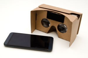 cardboard headset and smartphone