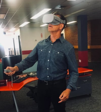 Jim Stelter in Oculus Go