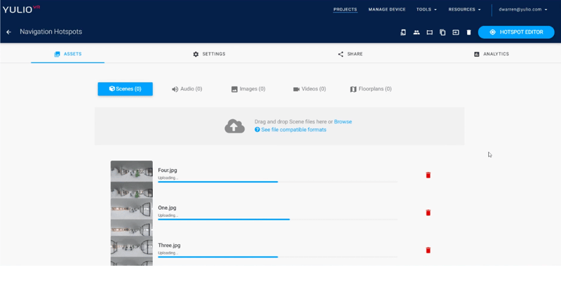 Nav Hotspots - Upload Scenes