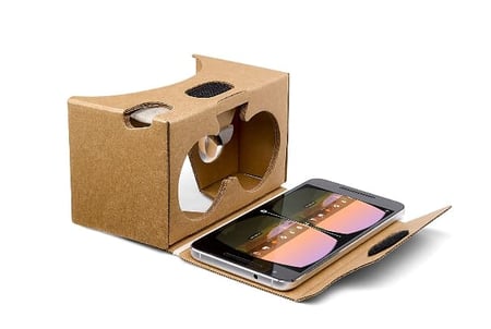 Google Cardboard is a low-cost headset that is easy to use for design presentations with clients