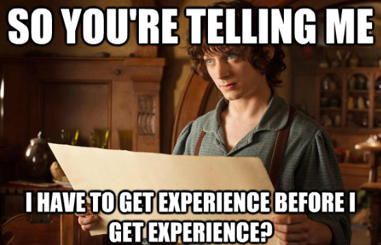 Students often find job hunting difficult due to lack of experience