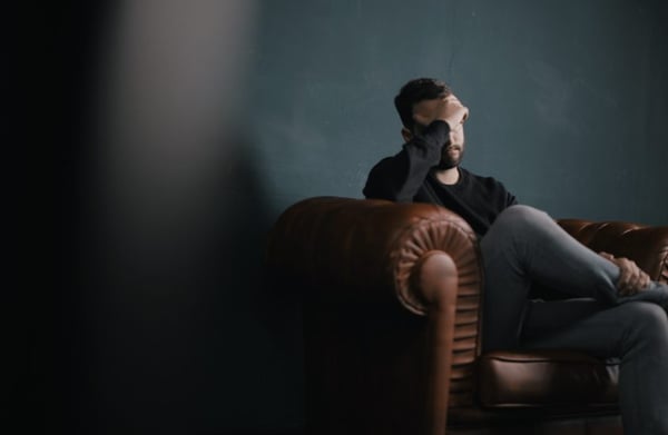 Man sitting on the couch